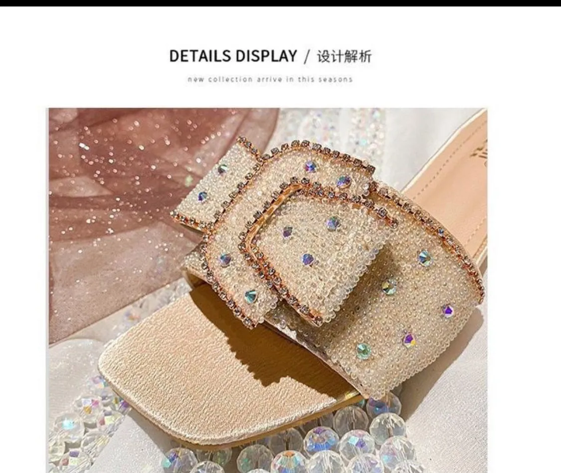 The Row Beach Rubber Flip Flops 2024 summer new thick heel sandals for women