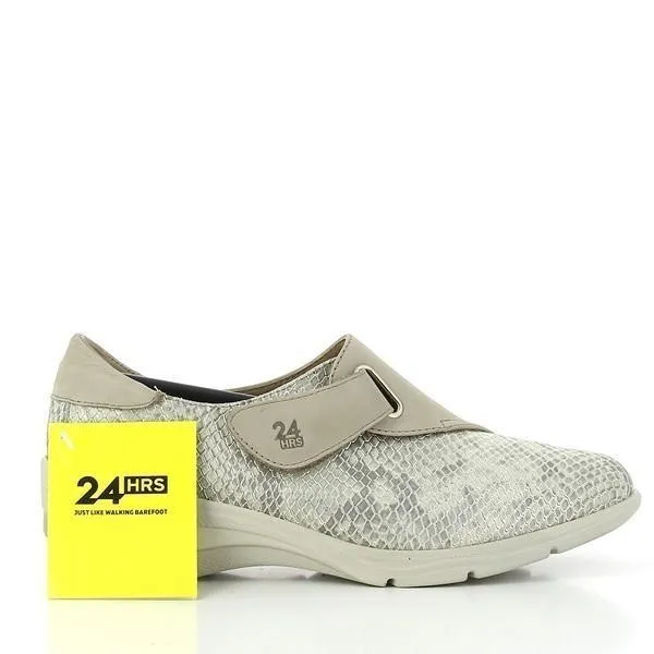 24 Hrs 24032 Snake Print Beige Sneakers Sneakers Airforce