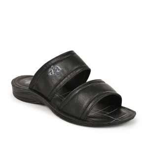 A-HA By Liberty GHD-50 Casual Black Slipper For Men Low Slippers