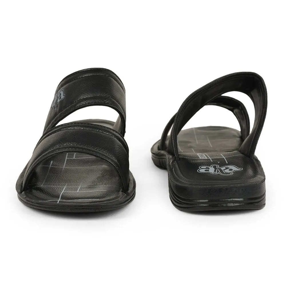 A-HA By Liberty GHD-50 Casual Black Slipper For Men Tasman Lta Slippers