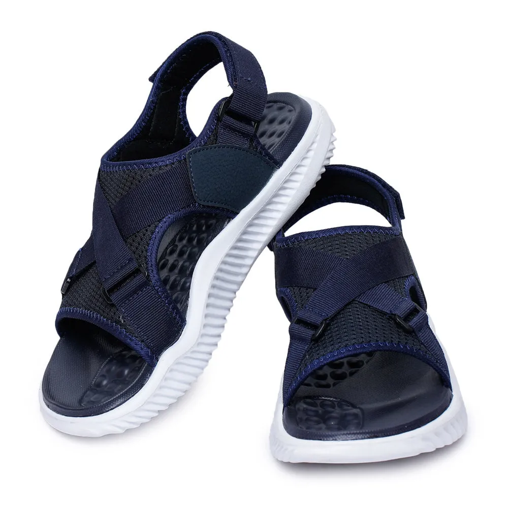 A-HA Casual Blue Sandals For Men STAMINA-6E By Liberty Old People Slippers