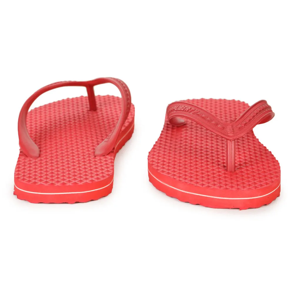 A-HA Casual Red Flip Flop For Men HEALTH-1 By Liberty Slippers Size Up Or Down