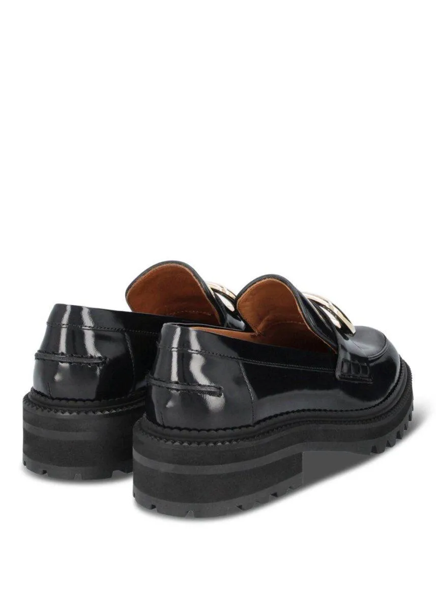 Mango Loafers A3008 Black calf 80 - Black Calf 80