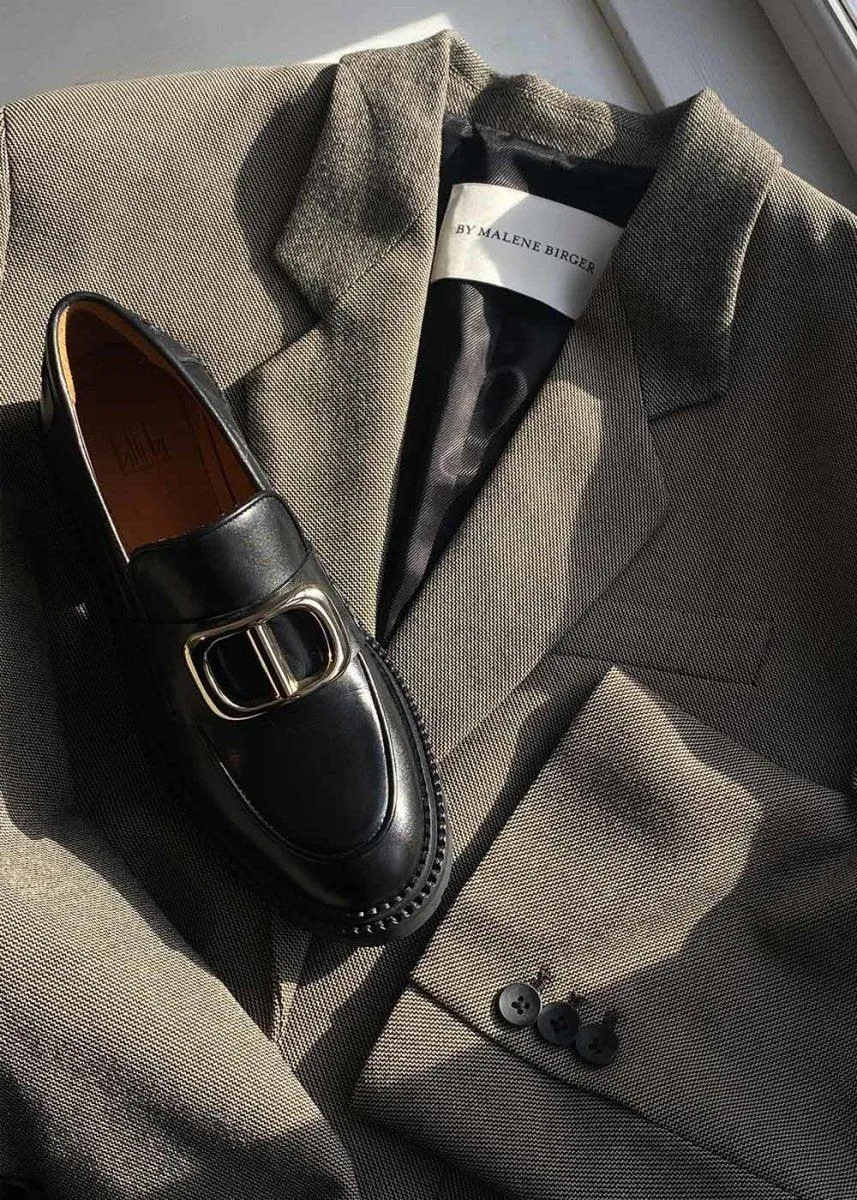Horsebit Loafers With Suit A3008 Black calf 80 - Black Calf 80