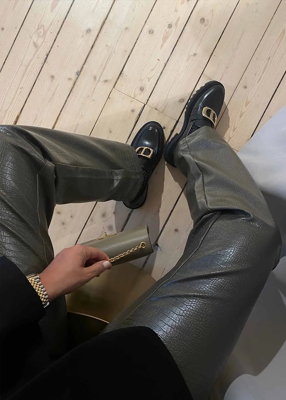 Meermin Loafers A3008 Black calf 80 - Black Calf 80