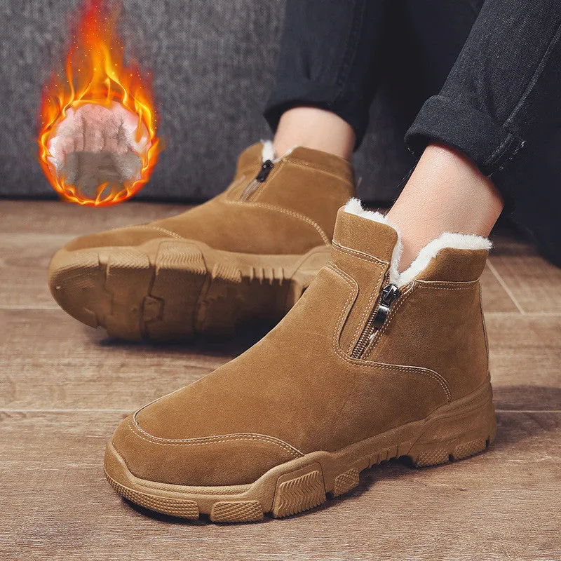 Antiskid fashion fashion work clothes shoes for men Insulated Work Boots Waterproof