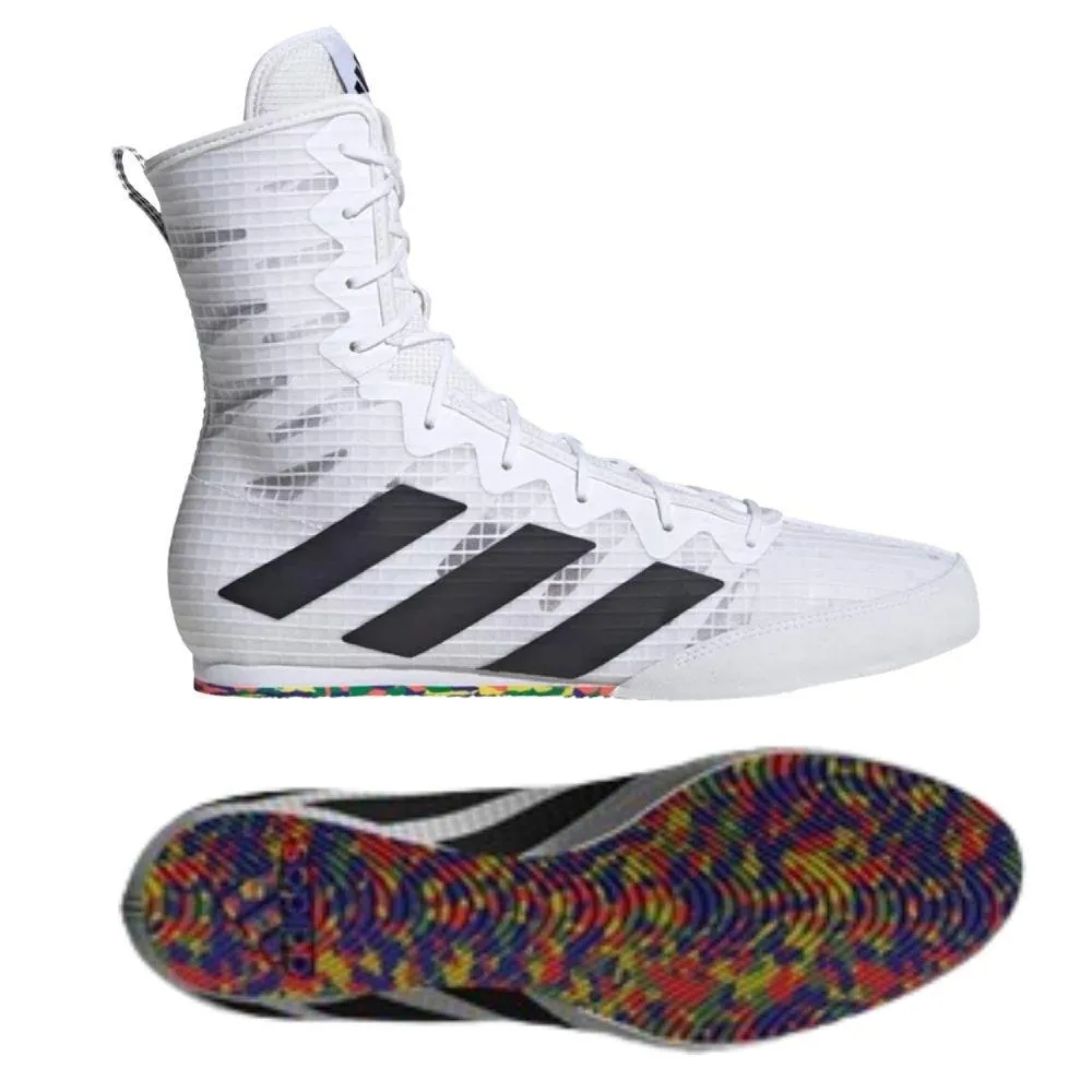 Adidas Box Hog 4 Boxing Boots - White Shoes Adidas Nmd