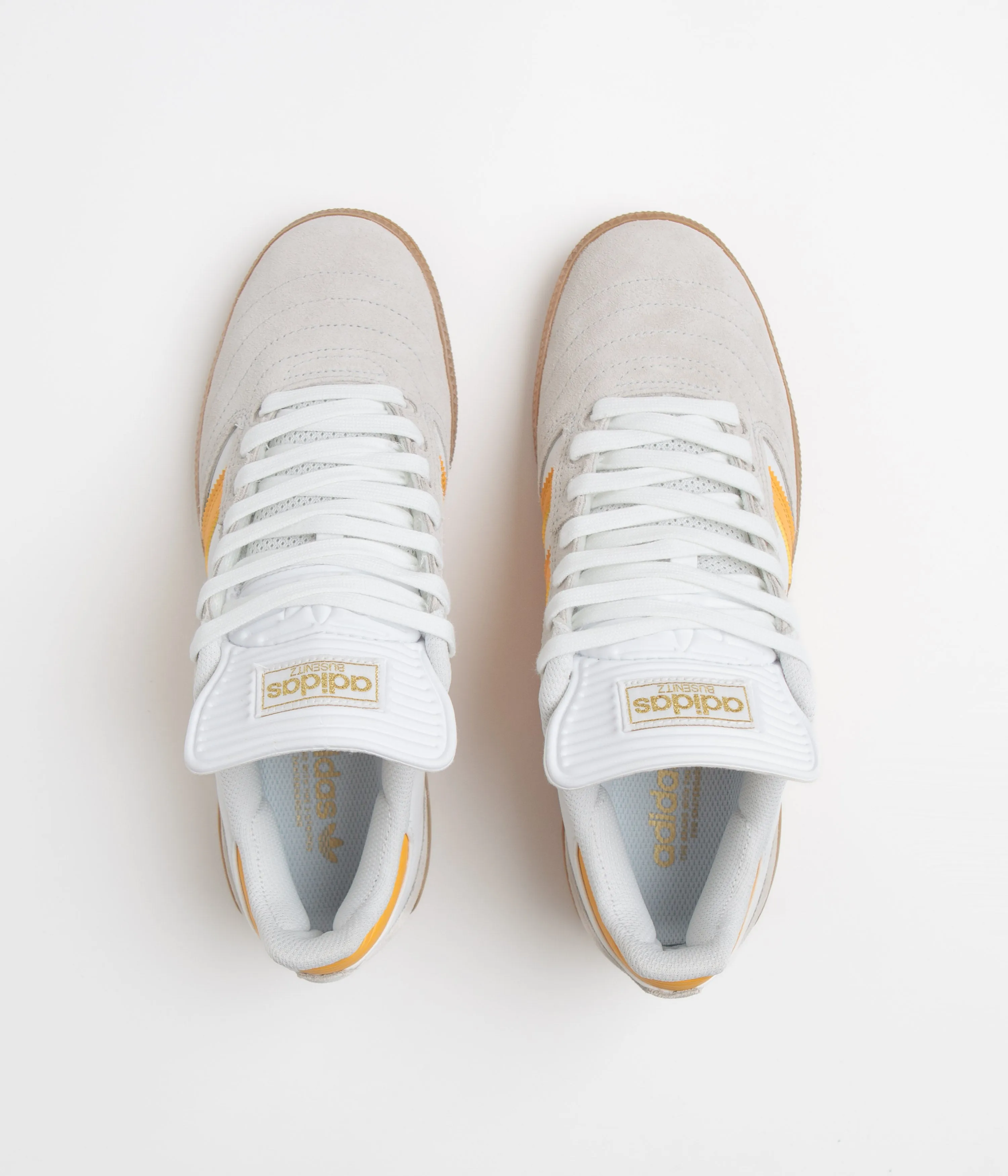 Adidas Denim Shoes Adidas Busenitz Shoes - Crystal White / Yellow / Gum4