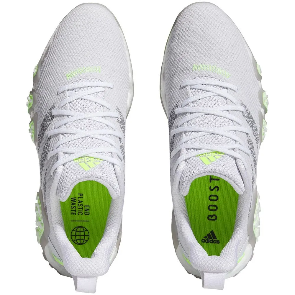 Mid Adidas Shoes adidas Codechaos 22 Golf Shoes - White/Grey/Lucid Lemon