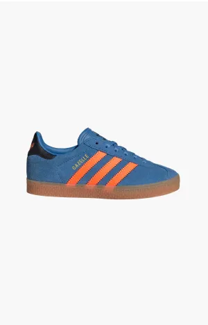 Adidas Gazelle Youth Shoe, Blue/Orange/Black Adidas Shoes Women