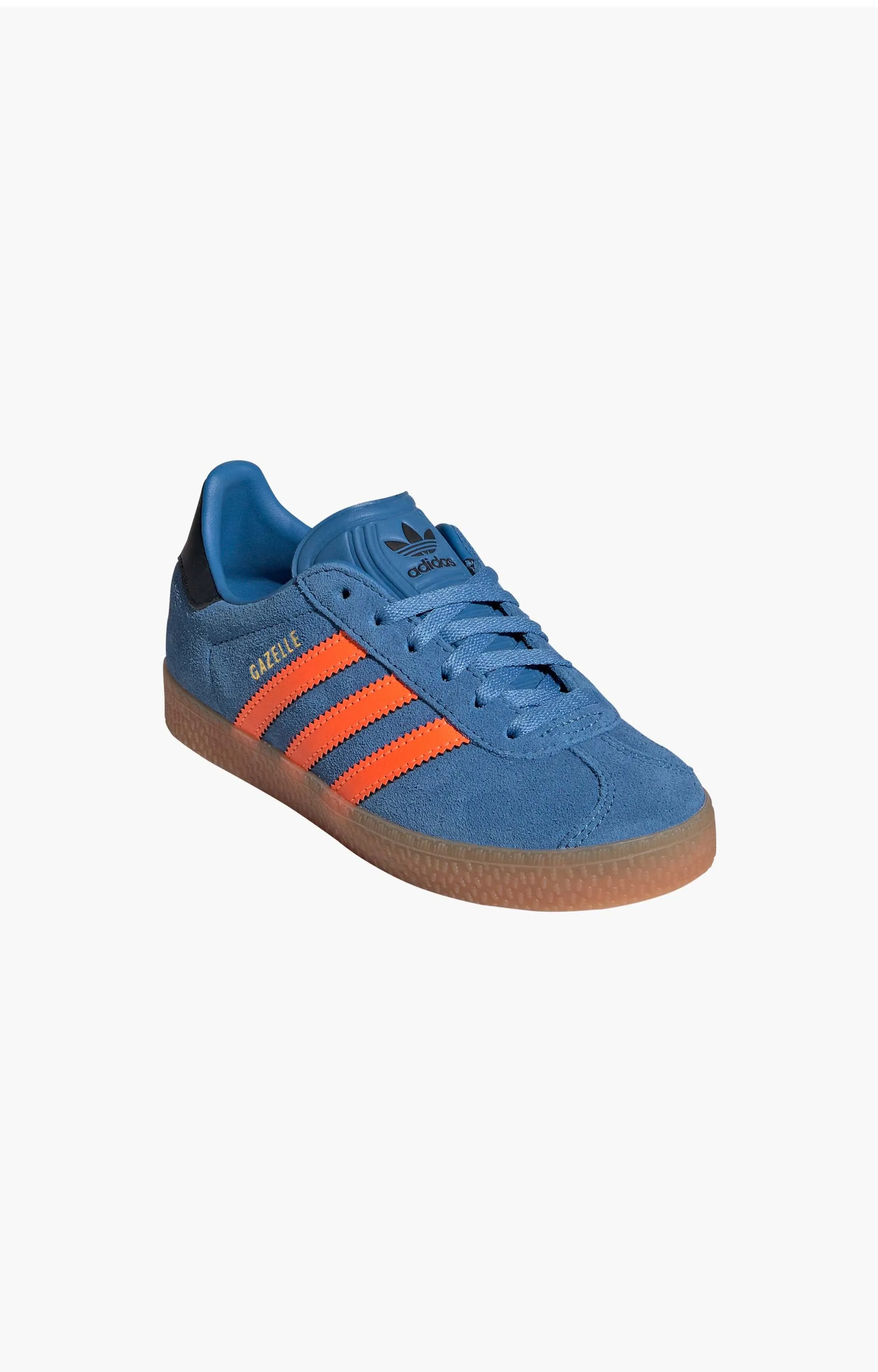 Adidas Gazelle Youth Shoe, Blue/Orange/Black Adidas Basketball High Top Shoes