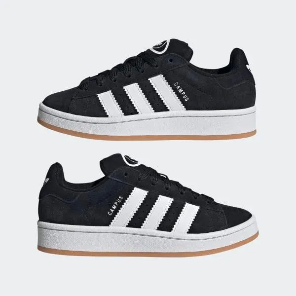 Adidas Kid's Campus 00S Shoes - Core Black / Cloud White / Cloud White Adidas Barreda Shoes