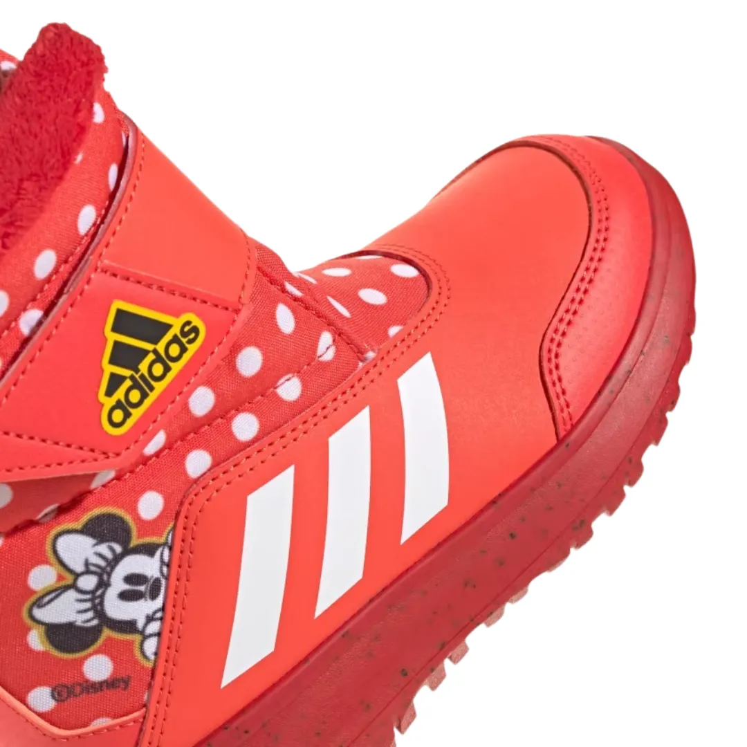 Adidas - Kid's Winterplay x Disney Boots 'Red' - Red / White Adidas Hoops 3.0 Low Basketball Shoe