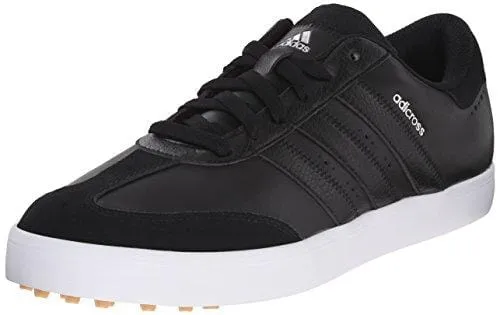 adidas Men's Adicross V Golf Shoe, Black/White, 9.5 M US Adidas Retro Style Shoes