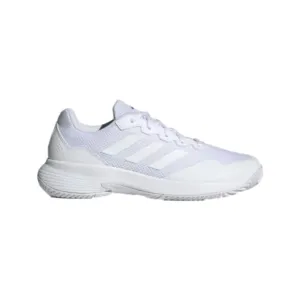 Adidas Campus Athletic Shoe Adidas Men's Game Court 2 Tennis Shoe (Cloud White/Cloud White/Matte Silver)