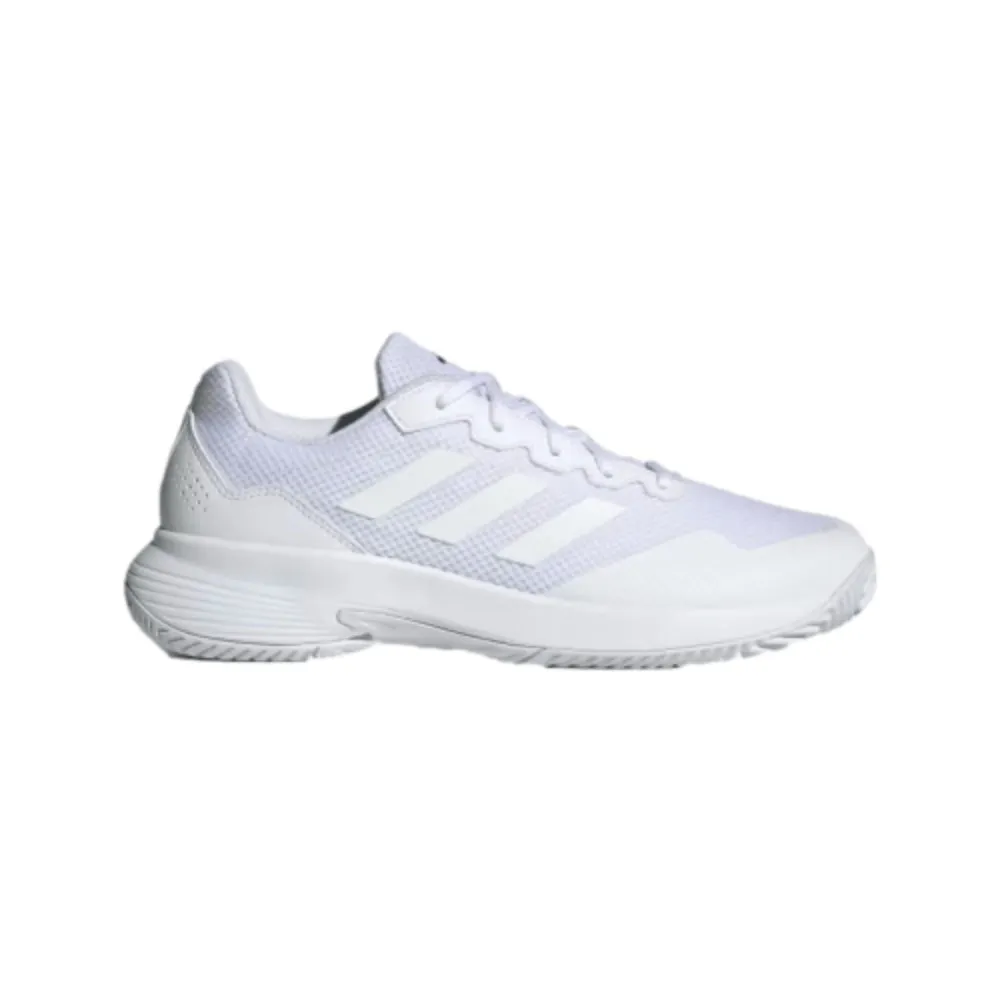 Adidas Skateboarding Shoes High Top Adidas Men's Game Court 2 Tennis Shoe (Cloud White/Cloud White/Matte Silver)