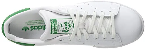 adidas Men's Originals Stan Smith Sneaker, White/White/Fairway, 9.5 M US Discounted Adidas Shoes