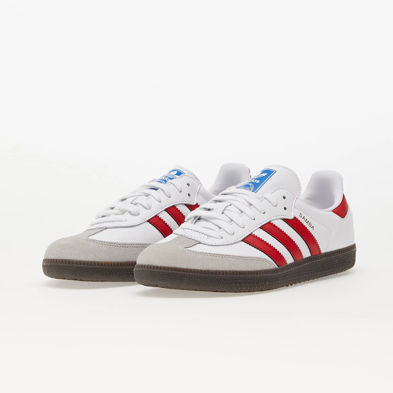 Adidas Men's Samba OG Cloud White / Better Scarlet / Supplier Colour Most Durable Adidas Shoes