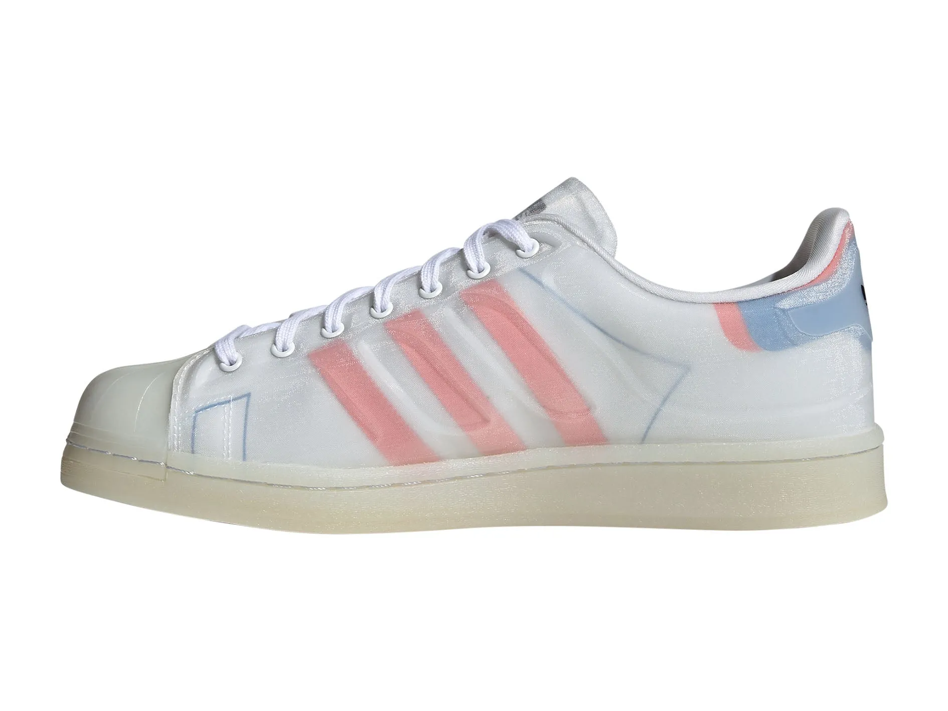 Adidas Mens Superstar Future Shell White/Blue/Pink <br> FX5544 Adidas Shoes Porsche Design