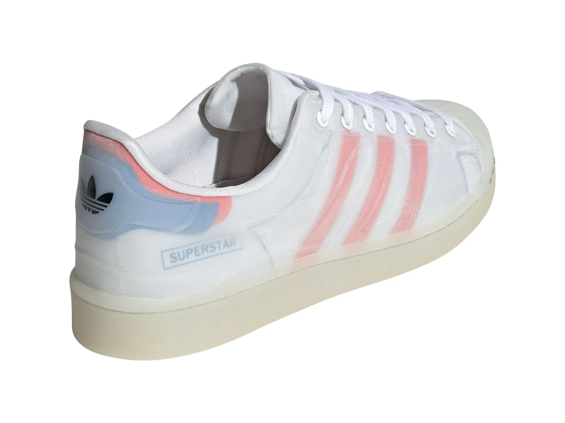 Adidas Mens Superstar Future Shell White/Blue/Pink <br> FX5544 Adidas Shoes The Brand With The 3 Stripes