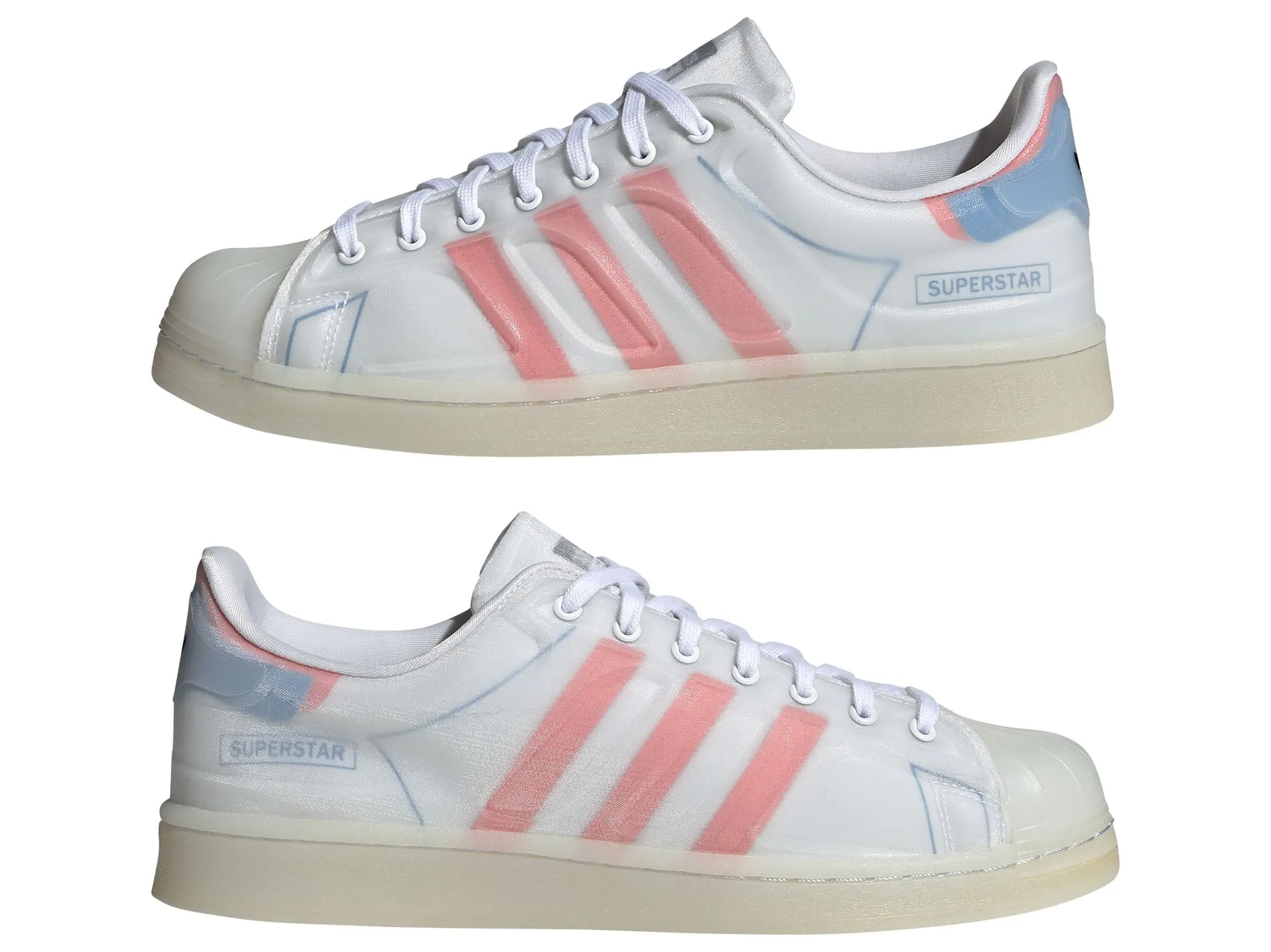 Adidas Mens Superstar Future Shell White/Blue/Pink <br> FX5544 Adidas Run 84 Shoes