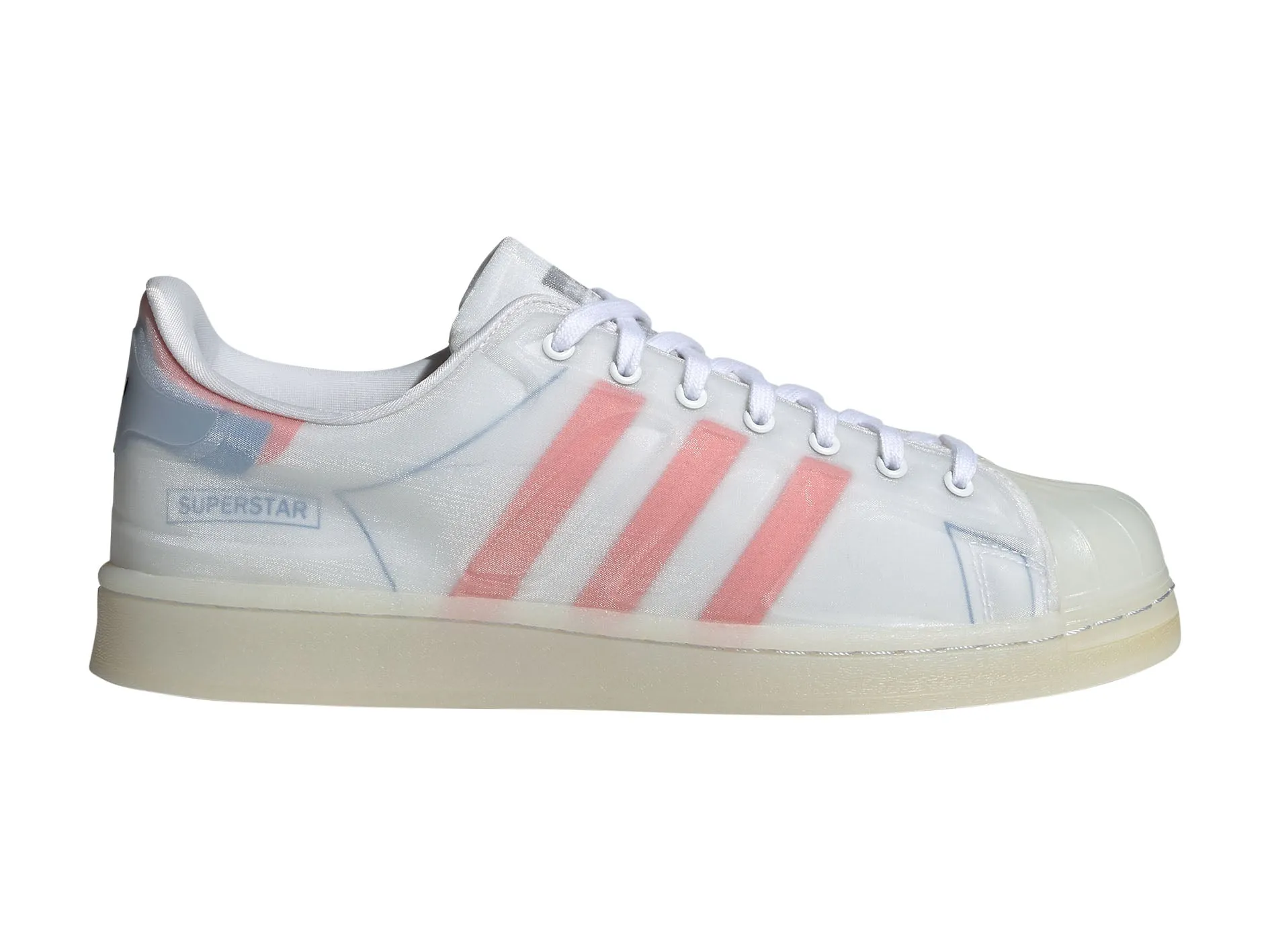 Adidas Skate Shoes Adidas Mens Superstar Future Shell White/Blue/Pink <br> FX5544