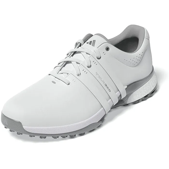 Adidas Zigzag Shoes Adidas Men's Tour360 25 Spikeless Golf Shoes - Cloud White/Silver Metallic