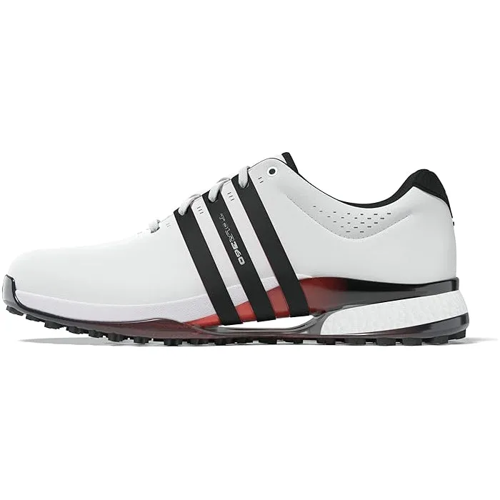 Adidas Men's Tour360 25 Spikeless Golf Shoes - White/Black/Lucid Red Hibbett Sports Adidas Shoes