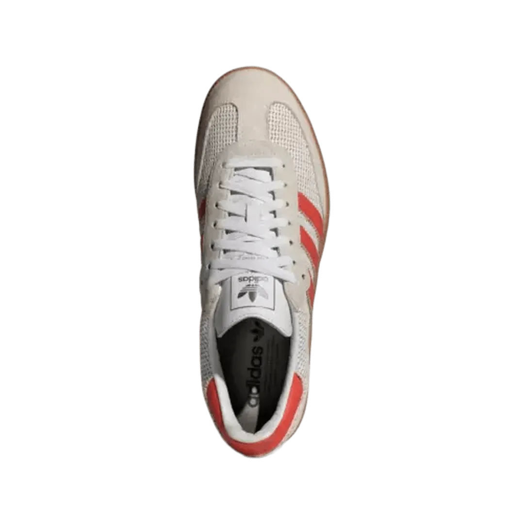 Running Flat Feet Shoes Adidas Originals Men's Samba OG Crystal White Preloved Red shoes