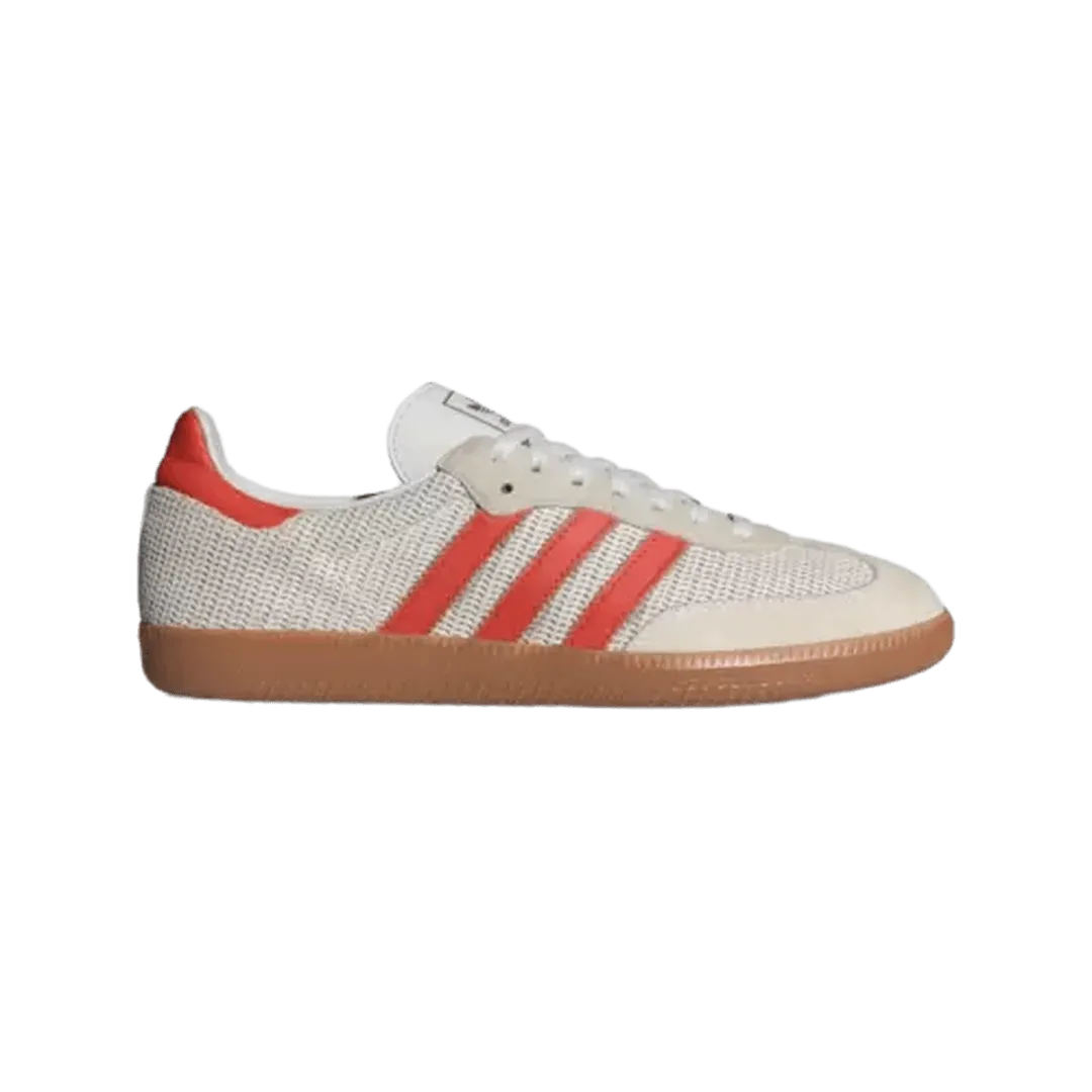 Adidas Originals Men's Samba OG Crystal White Preloved Red shoes Running Shoes With Most Cushioning