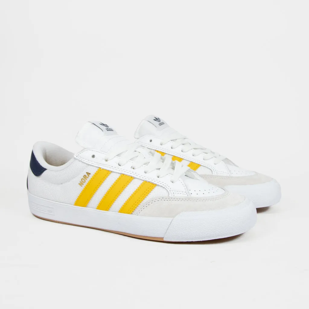 Adidas Skateboarding - Nora Vasconcellos Shoes - Footwear White / Bold Gold / Collegiate Navy Alexander Wang Adidas Shoes