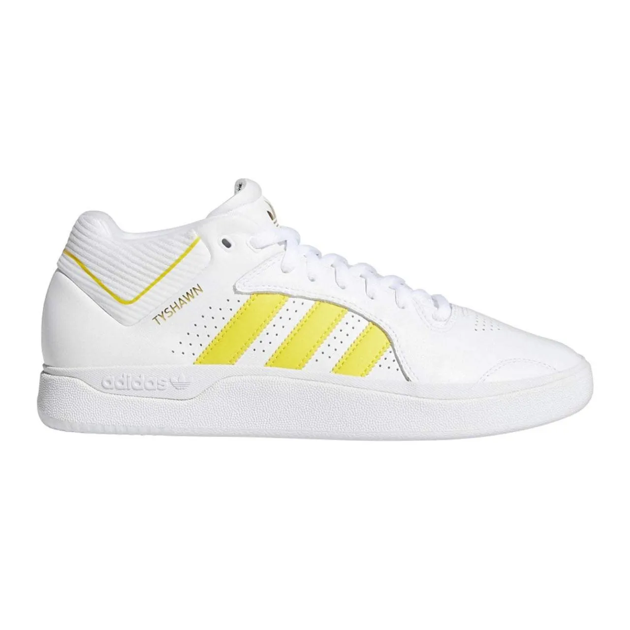 Adidas Shoes Accessories Adidas Skateboarding Tyshawn Shoes - Cloud White/Yellow/Gold Metallic