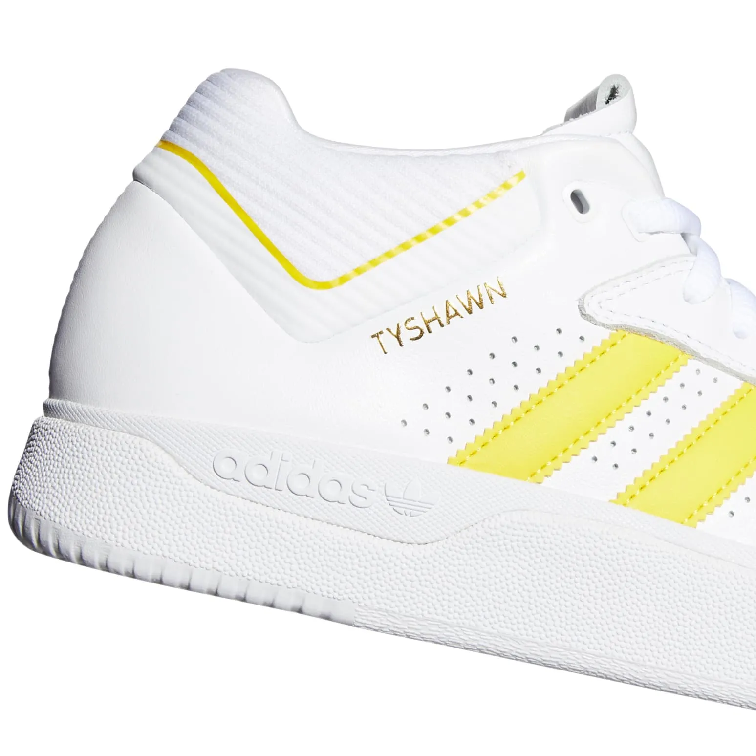 Adidas Samba Classic Soccer Shoe Adidas Skateboarding Tyshawn Shoes - Cloud White/Yellow/Gold Metallic