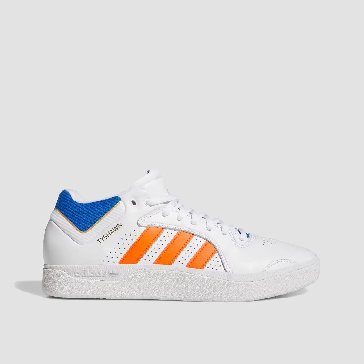 adidas Tyshawn Mid Top Shoes - Ftwr White/Orange/Bluebird Adidas Tokio Shoes