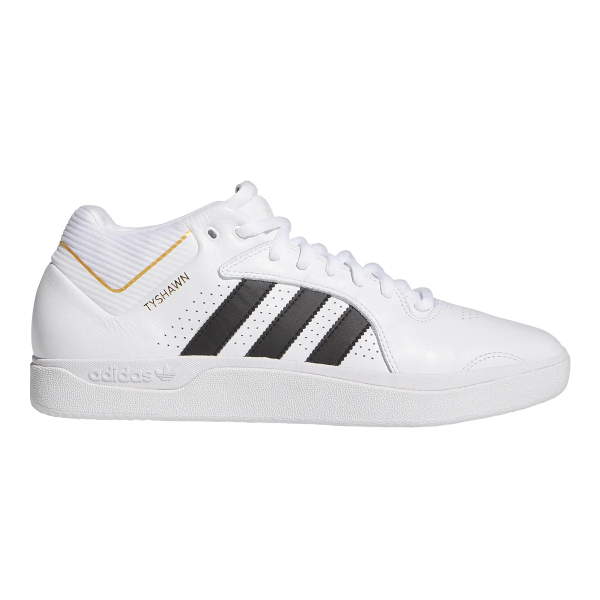 Adidas Tyshawn Shoes - White / Core Black Strap Shoes Adidas
