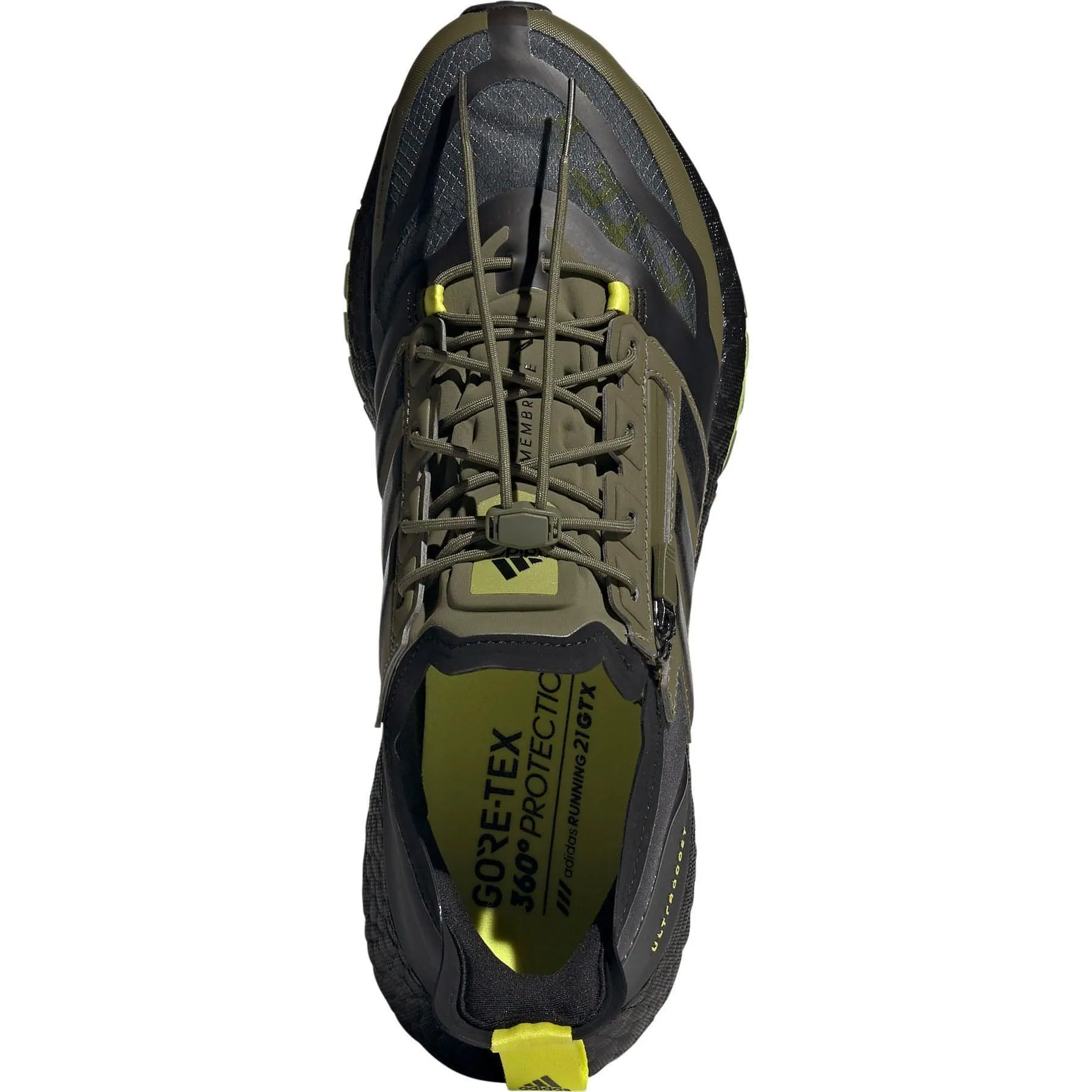 adidas Ultra Boost 21 GORE-TEX Mens Running Shoes - Green Adidas Breakdancing Shoes