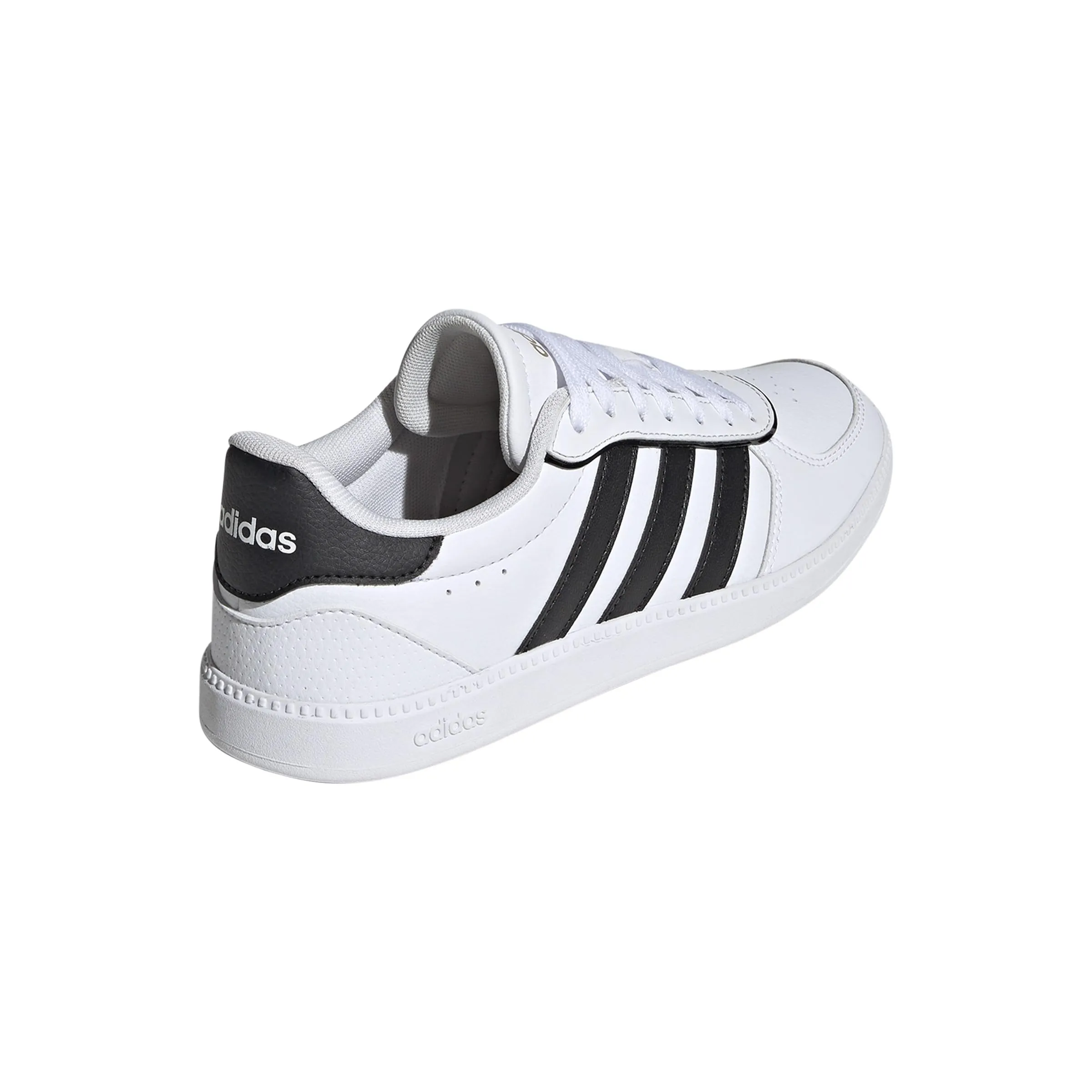 Adidas Equipment Shoes adidas Women's Breaknet Sleek Sneaker, White/Black/Gold Metallic, 7.5