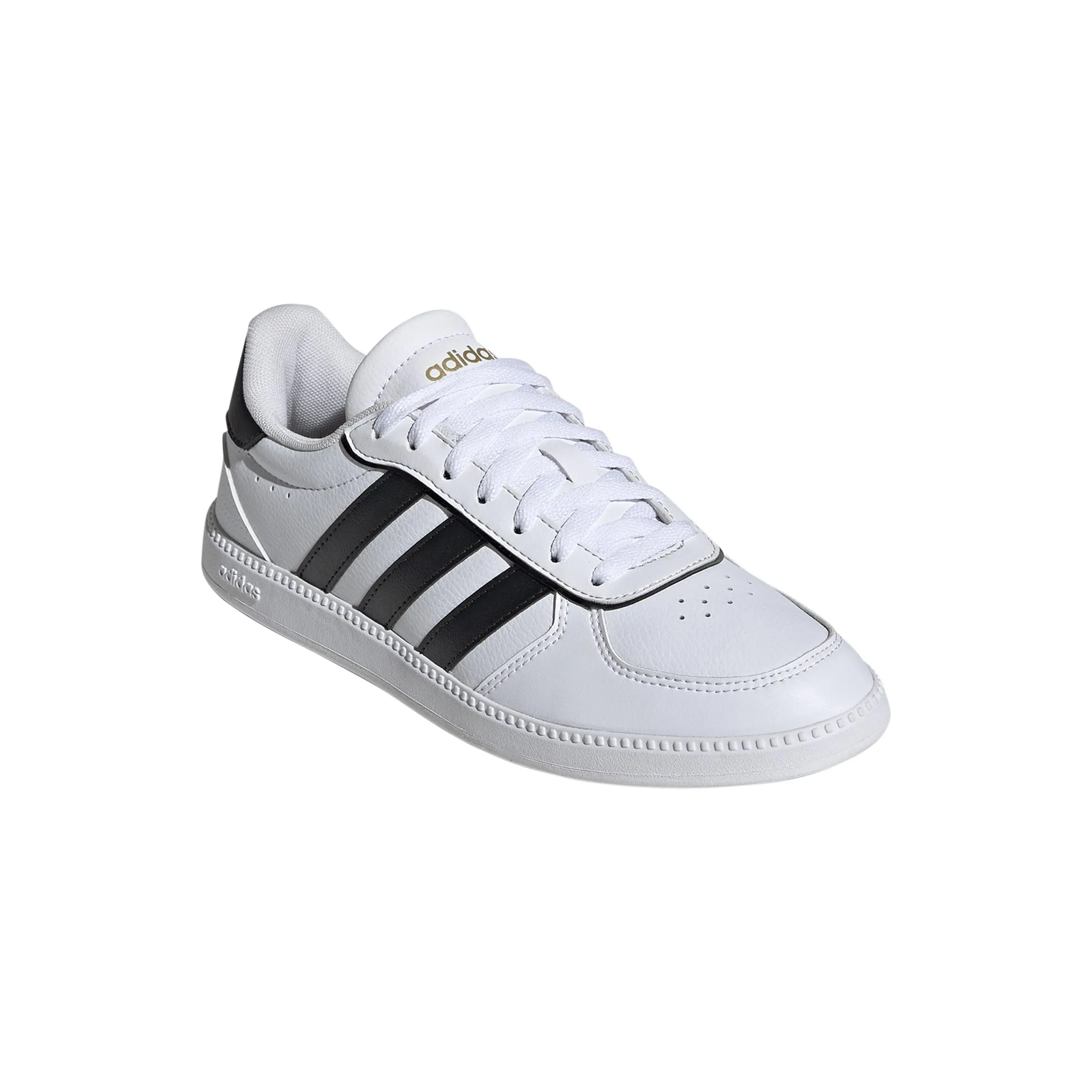 Outlet Adidas Shoes adidas Women's Breaknet Sleek Sneaker, White/Black/Gold Metallic, 7.5