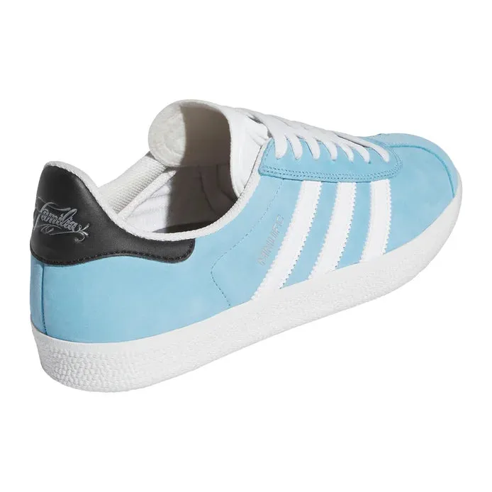Adidas X MNUFC Familia Gazelle Light Blue W White Custom Shoes Adidas