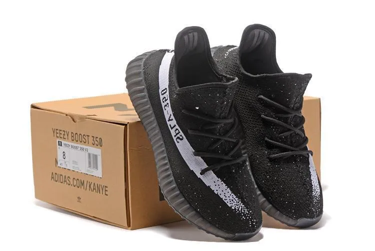 Adidas Dsw Shoes Adidas YEEZY BOOST 350 V2 'Black White' Shoes Men Women Sneaker Sale All Size US 7-11