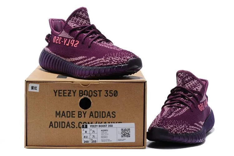 Adidas YEEZY BOOST 350 V2 'Purple Tint' Shoes Men Women Sneaker Sale All Size US 7-11 Wedge Adidas Shoes