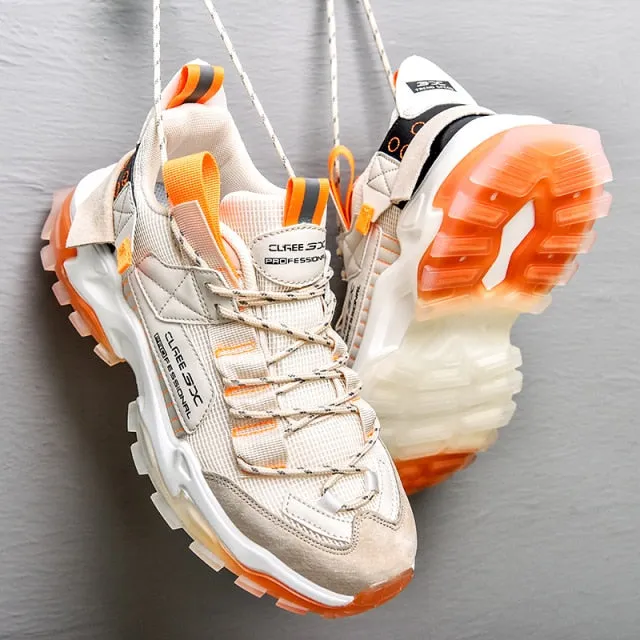 Sneakers For Neuropathy Men Lace-up Breathable Sneakers