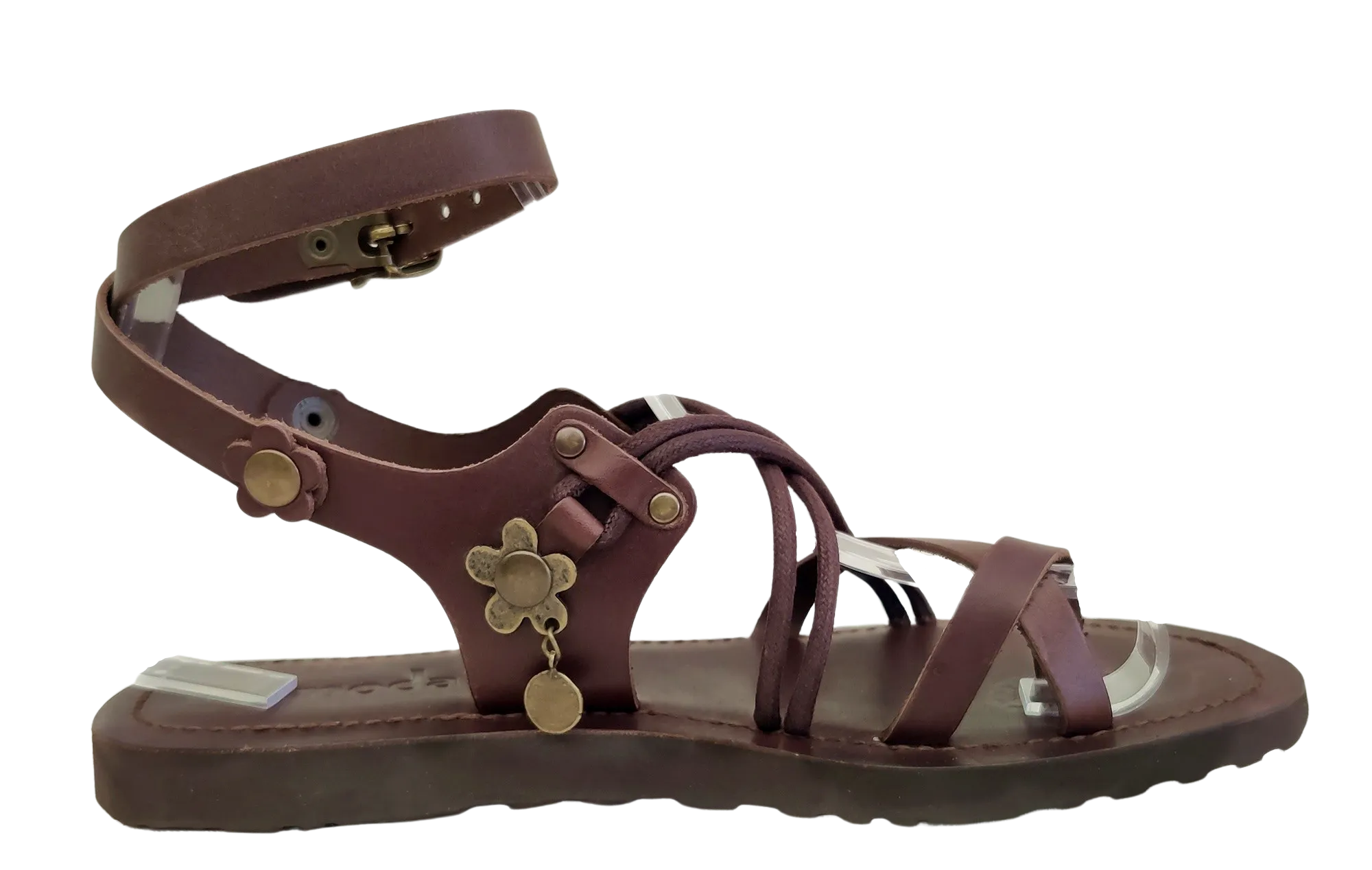 Flip Flops By Soda Handcrafted Strappy Vegetal Leather Women Sandalet -Life Style Shoes-Gift Fashion Footwear-Strappy Sandal