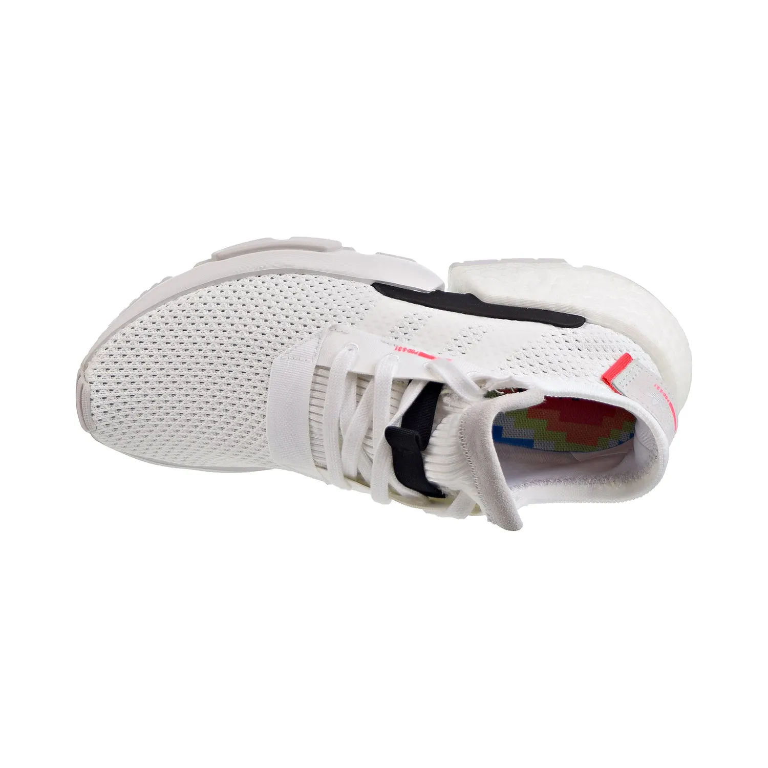 Adidas POD-S3.1 J Big Kids' Shoes Foortwear White/Footwear/Shock Red Adidas Walking Shoes