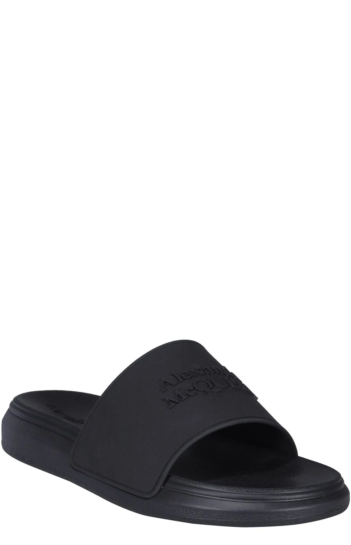 Sandals Church Riverside Ca Alexander McQueen Logo Embossed Slides