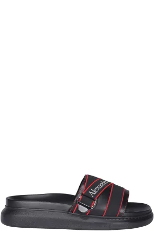 Alexander McQueen Strap Logo Detailed Sandals Sandals For Wedding