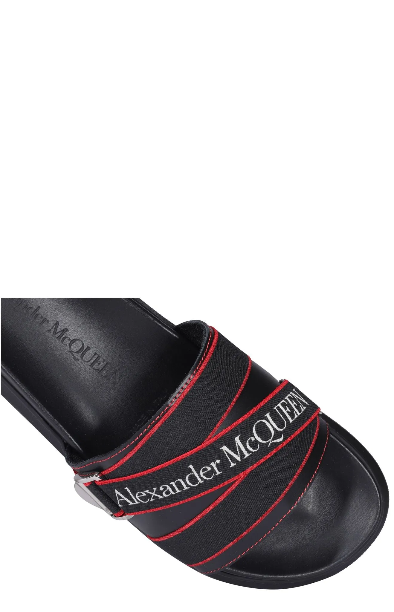 Alexander McQueen Strap Logo Detailed Sandals The Show Sandals