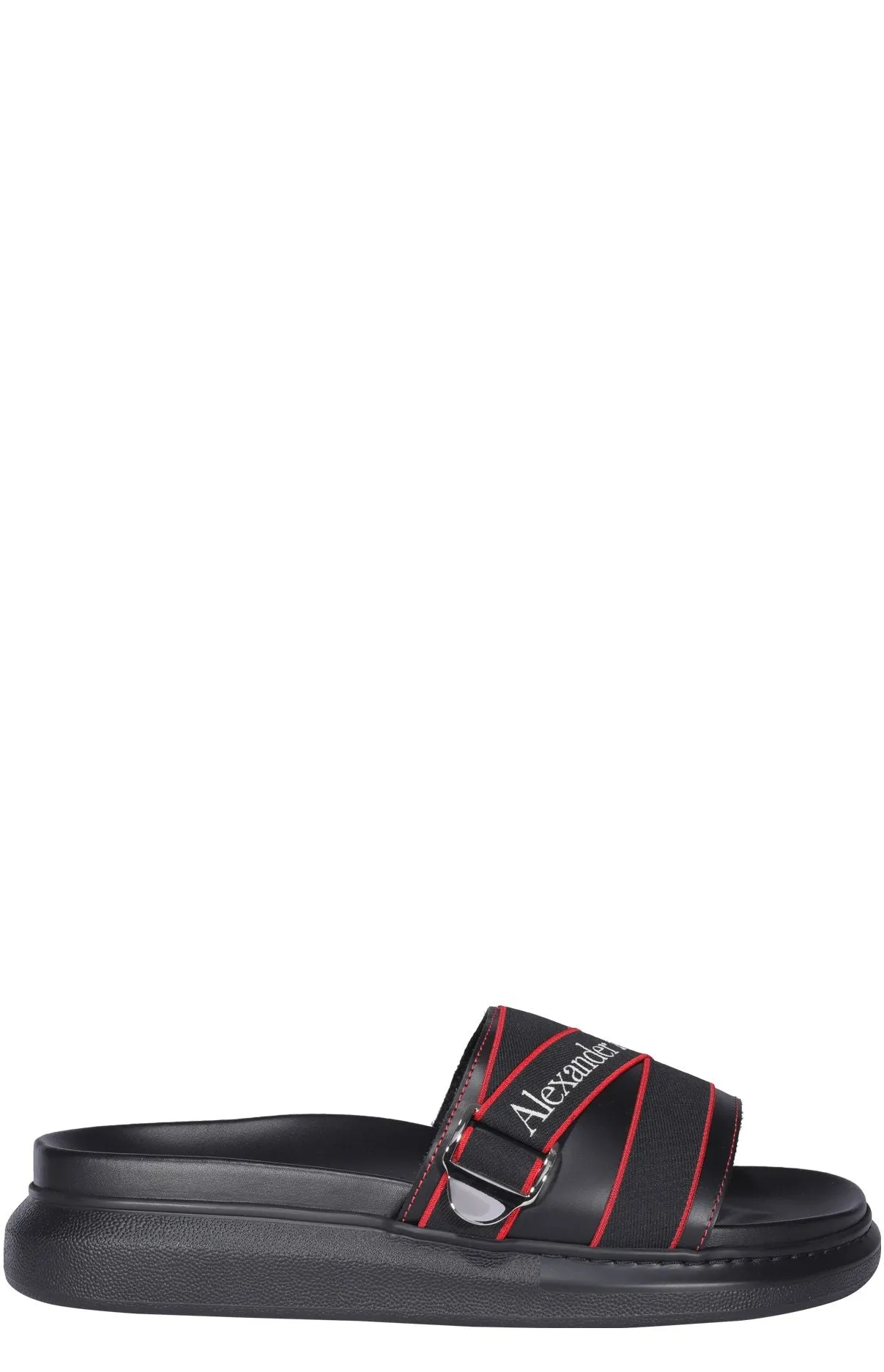 Alexander McQueen Strap Logo Detailed Sandals Ancient Roman Sandals