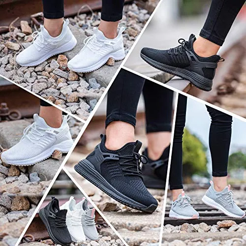 Dolphin Women's Running Shoes - Lightweight Breathable Memory Foam Sneaker Prada Patent Leather Sneakers