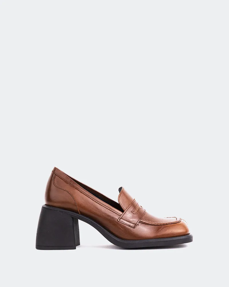 Brown Driving Loafers Station Chestnut Leather